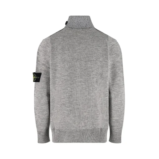 Stone Island Sweater Gray Cardigan