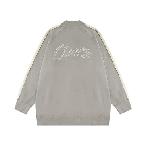 Corteiz Knit V2 Zip Gray