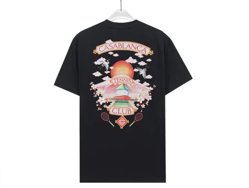 CASABLANCA Logo T Shirt Black