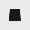 celine shorts in cotton fleece black