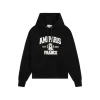 Ami Paris Black Logo Print Hoodie
