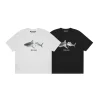 Palm Angels Shark T-Shirts Black & White