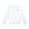 Ami Paris De Coeur Long Sleeved Sweatshirt White