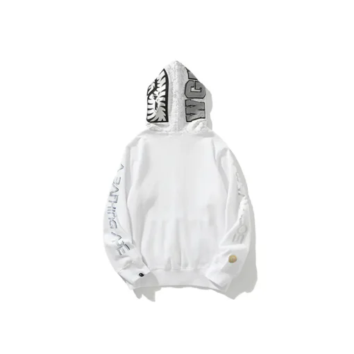 BAPE x SORAYAMA Shark Head Full Zip Hoodie White