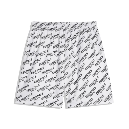 Fear of God Essentials all-over Print Shorts White