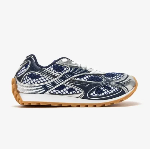 Bottega Veneta Orbit Sneakers Blue Silver