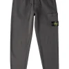Stone Island Logo Cotton Sweatpants Black