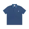 Ami Paris Polo T-Shirt Blue