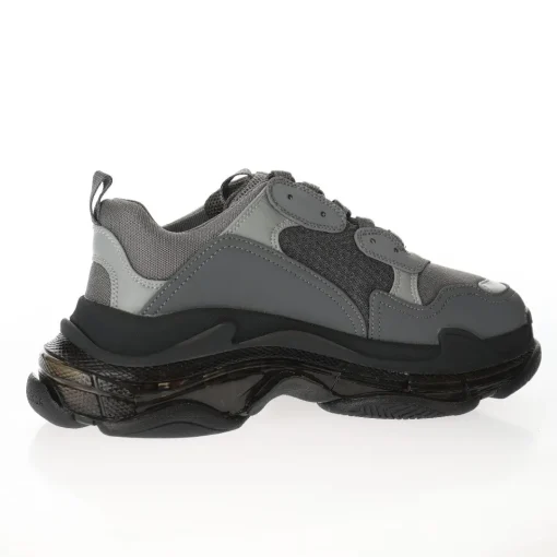 Balenciaga Triple S Grey – Iconic Oversized Clean Sole Multi-Material Sneakers