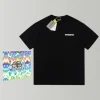 Balenciaga Over Line Logo T-Shirt Black