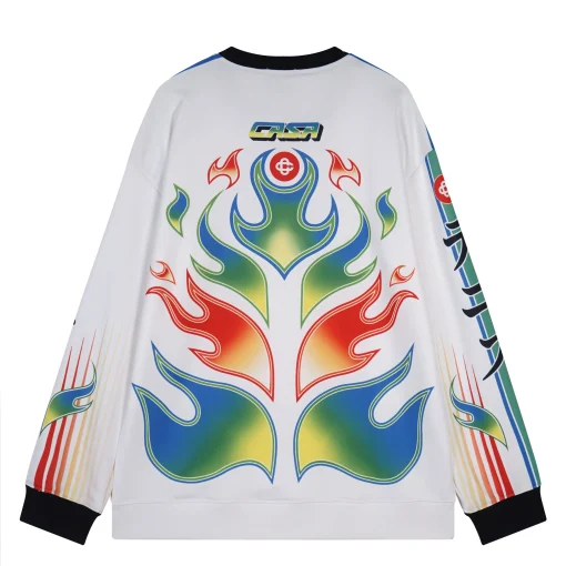Casablanca Blazing Monogram Sweatshirt White