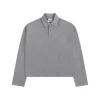 Ami Long Sleeve Polo Shirt Gray