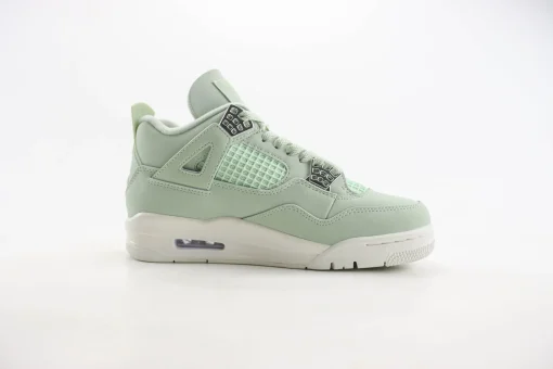 Air Jordan 4 Retro Seafoam Sail Sneaker Lime Green