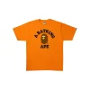 A BATHING APE College Tee Orange