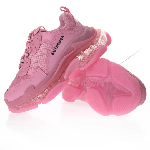 Balenciaga Triple S Pink – Iconic Oversized Multi-Material Clean Sole Sneakers