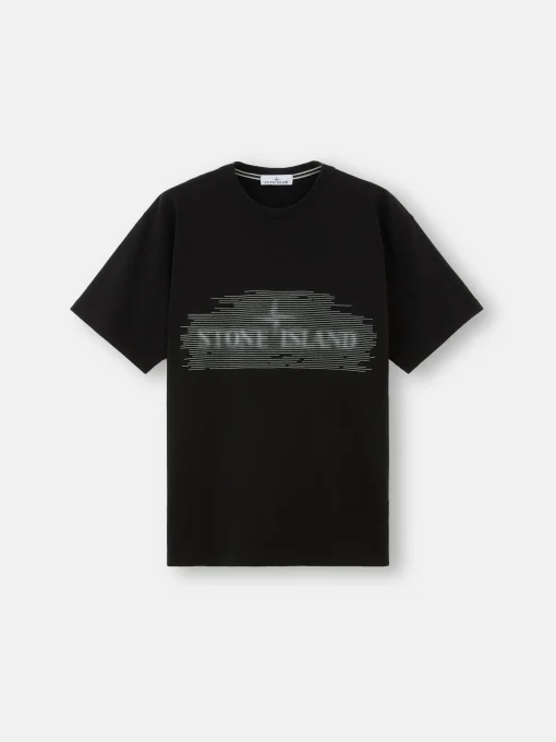 Stone Island T-shirt with blur logo