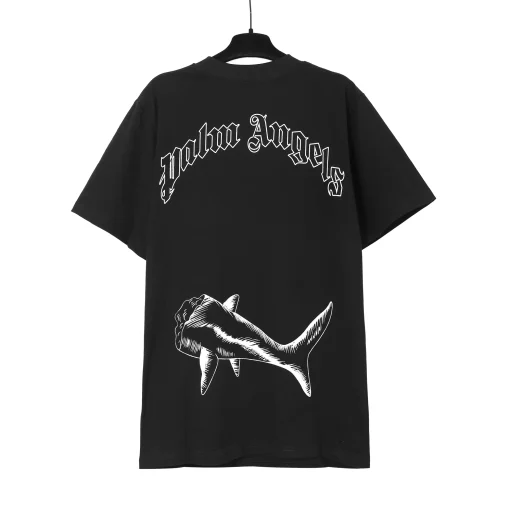 Palm Angels Shark T-shirt Black/White