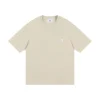 AMI Paris Cropped T-Shirt Cream White