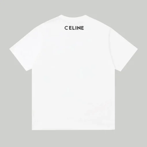 Celine Loose T-Shirt Cotton Jersey White