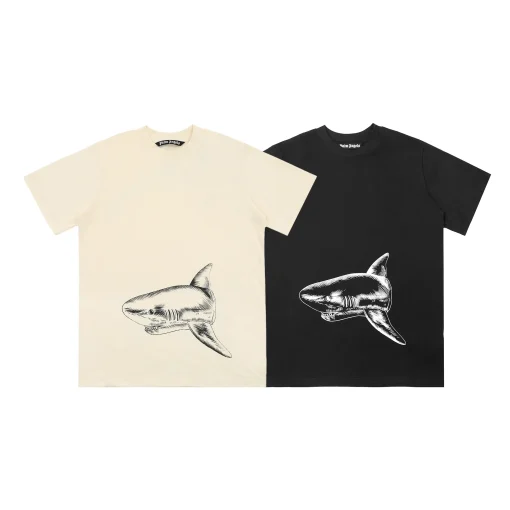 Palm Angels Shark T-shirt Black/White