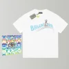 Balenciaga Wave Logo Micky T-Shirt White