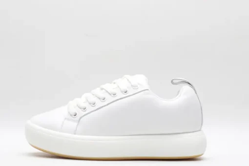 Bottega Veneta “Pillow” Padded Leather Lace-Up Sneaker – Luxury White Low-Top