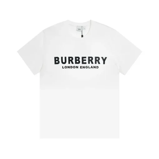 Burberry Logo Print Cotton T-Shirt White