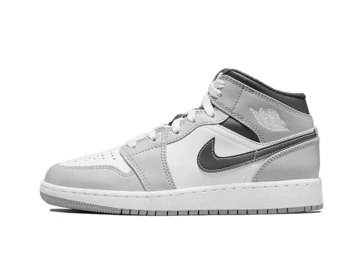 Nike Wmns Air Jordan 1 Mid GS”Light Smoke Grey “
