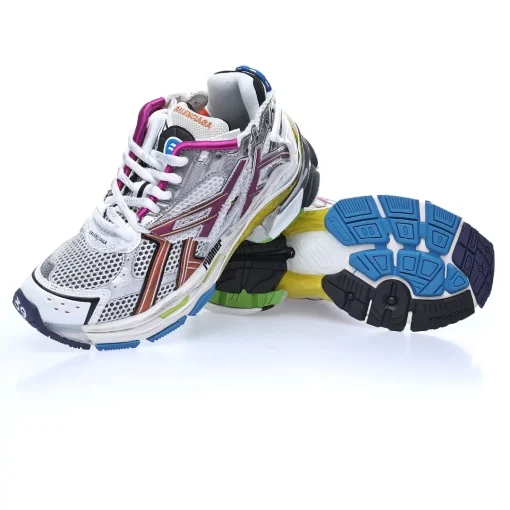 BALENCIAGA Runner Sneaker Multicolor – Iconic 90s Retro Technical Mesh Luxury Sneakers