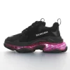 Balenciaga Triple S Black Pink – Iconic Triple S Clean Sole Sneakers
