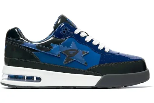 A Bathing Ape Bape Road Sta Patent Leather Blue