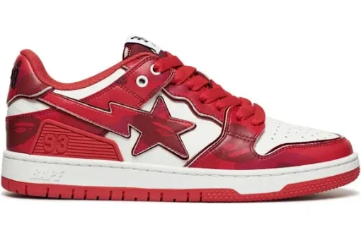A Bathing Ape Bape SK8 Sta #1 M2 Red Camo