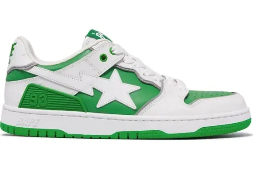 A Bathing Ape Sk8 Sta #1 Ostrich Pack White Green