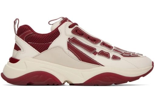 AMIRI Bone Runner Burgundy White