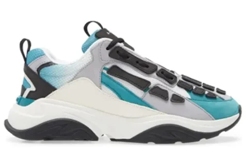 AMIRI Bone Runner White Black Blue Grass