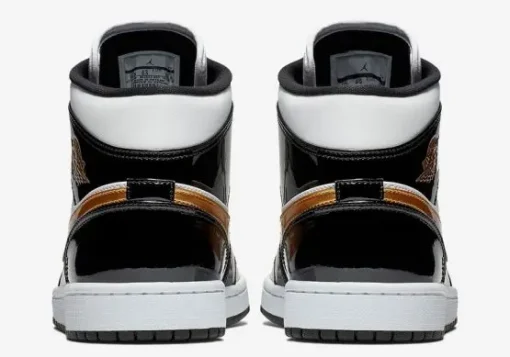 NIKE AIR JORDAN 1 MID BLACK GOLD