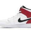 NIKE AIR JORDAN 1 MID WHITE RED