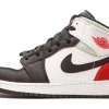 NIKE AIR JORDAN 1 MID WHITE RED SPRUCE
