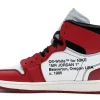 NIKE JORDAN 1 OFF WHITE RETRO RED