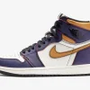 NIKE AIR JORDAN 1 GOLD X PURPLE