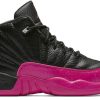 Jordan 12 Retro Black Metallic Silver Deadly Pink (PS)