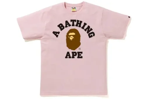BAPE College Tee (SS21) Pink