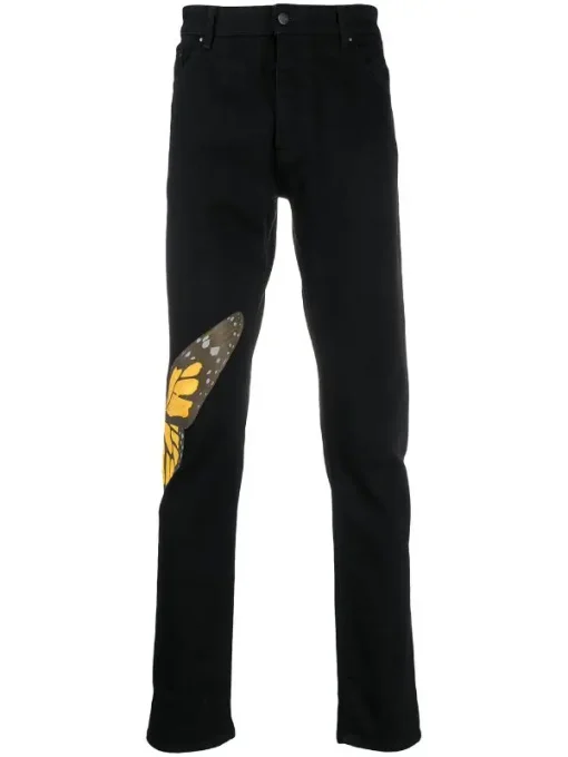 Palm Angels Butterfly Jeans Black
