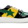 A Bathing Ape Bape Sta Low Color Block Black Yellow Green