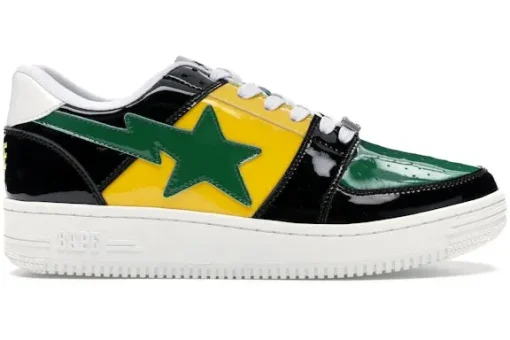 A Bathing Ape Bape Sta Low Color Block Black Yellow Green