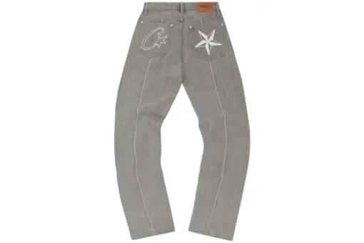 Corteiz C-Star Denim Jeans Grey