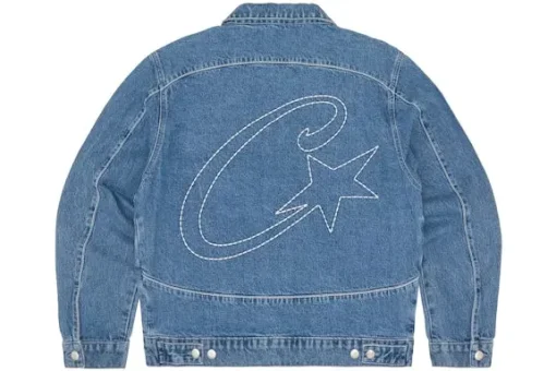 Corteiz C-Star Denim Trucker Jacket Blue