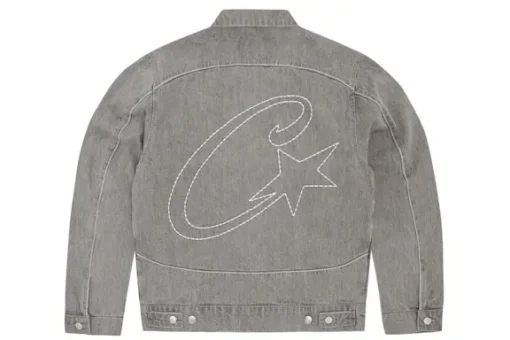 Corteiz C-Star Denim Trucker Jacket Grey