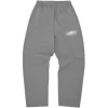 Corteiz Island Puff Print Open Hem Pant Gully Grey