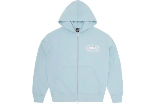 Corteiz Superior Royale Zip Hoodie Baby Blue